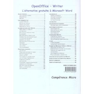 OPEN OFFICE WRITER   Achat / Vente livre Collectif pas cher