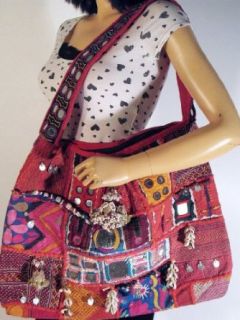 Authentic Gypsy Boho Mirror Work Sling Messenger Bag