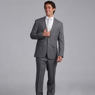 Nautica Mens Light Grey Stripe 2 piece Suit