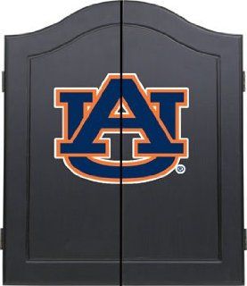 Auburn Dart Board Cabinet Black Wood: Sports & Outdoors