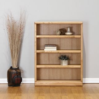 Contemporary 48 inch Medium Oak Bookcase