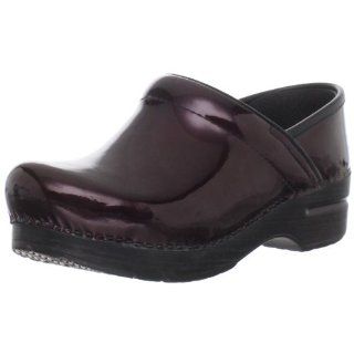 Dansko Womens Professional Patent Leather Clog Shoes