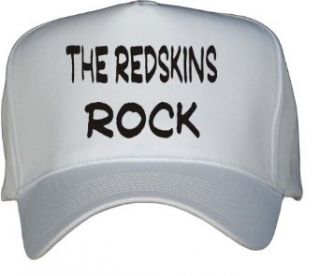 The Redskins Rock White Hat / Baseball Cap: Clothing