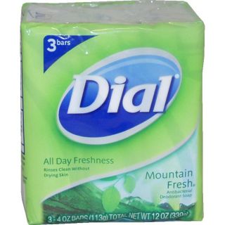 Dial Mountain Fresh 4 ounce Antibacterial Deodorant Soap (Pack of 3
