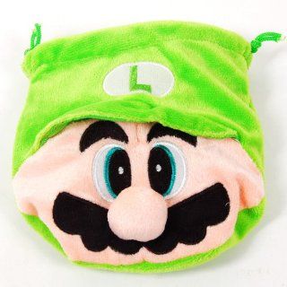 Super Mario Drawstring Bag Coin Purse Plush Green Beauty
