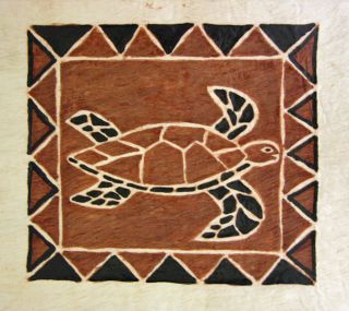 Bark Cloth Turtle Siapo Art (Samoa)
