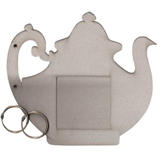 Fabscraps Grey Teapot Die Cut Chipboard Album