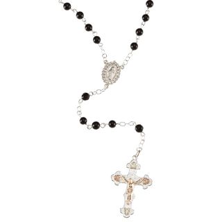 and Sterling Silver Onyx Rosary Necklace Today: $159.99