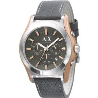 Armani Exchange Perforated Grey Dial Mens watch #AX2072 Watches