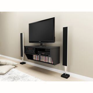 Series 9 Designer Collection Black 42 inch Wide Wall Mounted AV