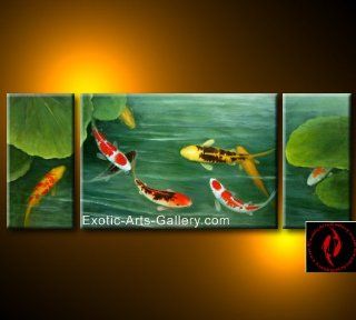 Abstract Art Koi Painting Chinese Painting 137: Home & Kitchen