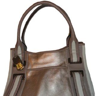 Tignanello Leather Multi Sensations Shopper Handbag, Satin Metal