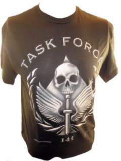 Ops) Mens T Shirt   Task Force 141 Winged Skull Sword Crest: Clothing