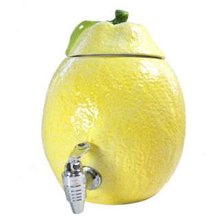 American Atelier 170 ounce Ceramic Lemon Beverage Dispenser