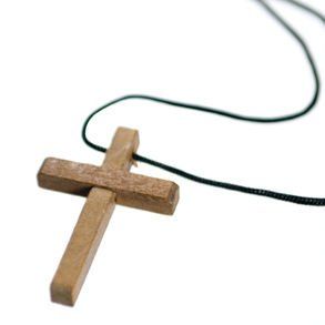 Wooden Cross Necklace Toys & Games