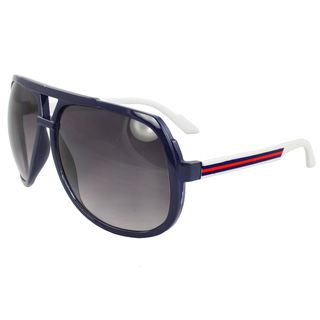 Unisex Blue/ Red Shield Sunglasses