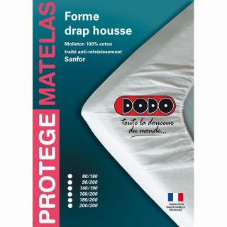 Protège matelas DODO 90x190cm   Composition  molleton 100% coton