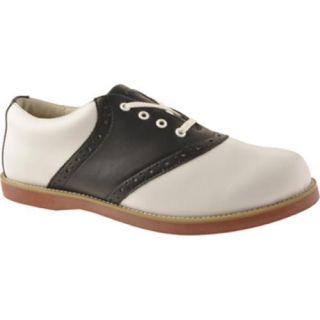 Girls Willits Cheer Saddle White/Black w/ Coral Sole