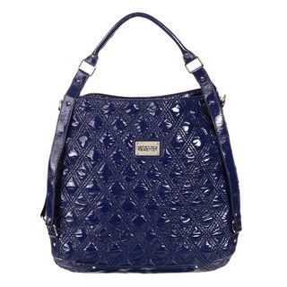 Kenneth Cole Reaction Studio Navy Quilted Hobo Bag