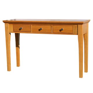 Fraser Three Drawer Golden Oak Console/SofaTable Today $239.99 Sale