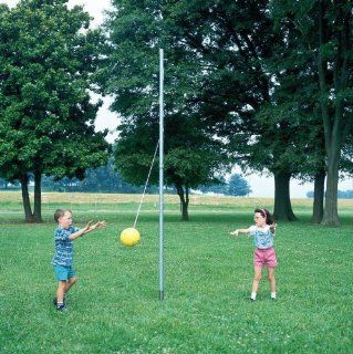 Sportime In Ground Galvanized Steel Tetherball Pole For