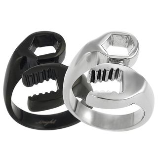 Daxx Mens Stainless Steel Wrench Design Ring