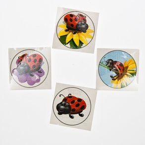 Ladybug Tattoos Toys & Games