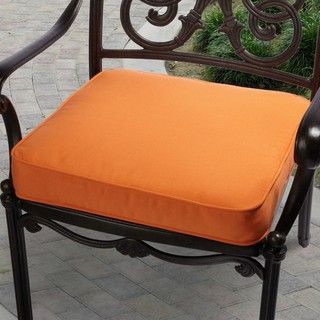 Outdoor 20 Chair Cushion with Sunbrella Fabric   Textured Bright