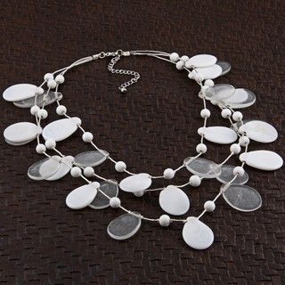 Glass Off White Necklace (India)