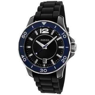 Fossil Unisex Black Silicon Watch