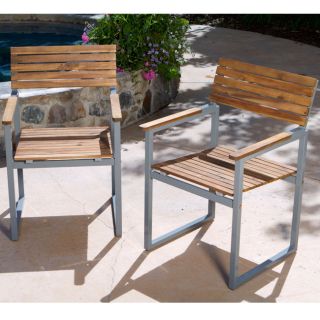 Portico Outdoor Dining Arm Chairs (Set of 2)