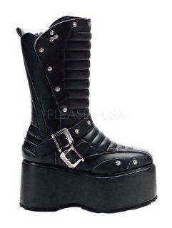 Mens Black Demonia Gothic Boot   13: Shoes
