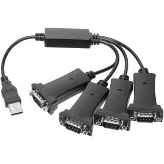 Convertisseur USB vers série RS 232   4 ports DB9   Ce convertisseur
