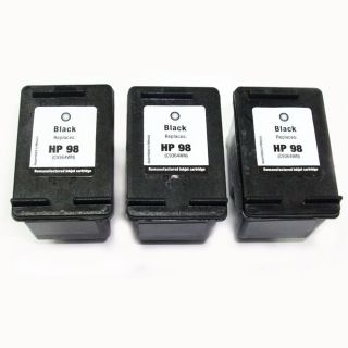 HP 98 Black Ink Cartridge (Remanufactured) (Pack of 3)