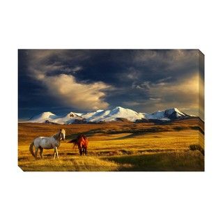 Mountain Horses Oversized Gallery Wrapped Canvas