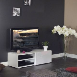 MANGO Banc TV 96cm 2 niches 1 tiroir   Achat / Vente MEUBLE TV   HI FI