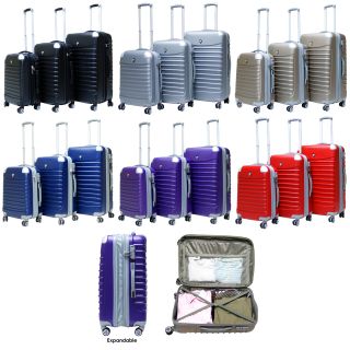 CalPak Sonic II 3 piece Expandable Hardside Spinner Luggage Set