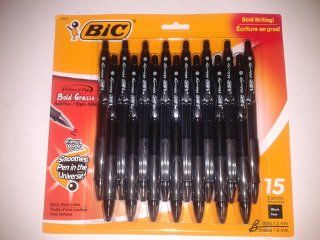 BIC Velocity Bold Ball Pen, 1.6mm, Black, 15ct (VLGBP151