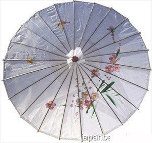  Japanese Chinese Umbrella Parasol 32in White 156 15