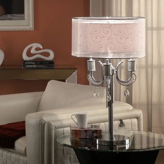 Alonza Chrome Crystal Table Lamp
