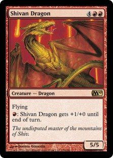  Shivan Dragon (Magic the Gathering  2010 #156 Rare) Toys & Games