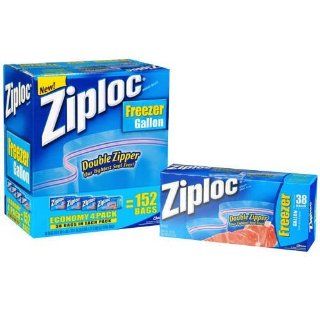 Ziploc Gallon Freezer Bags with Double Zipper 152 bags