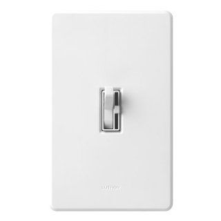 Lutron TGCL 153PH WH Toggler CFL/LED Single Pole/3 Way Toggle Dimmer