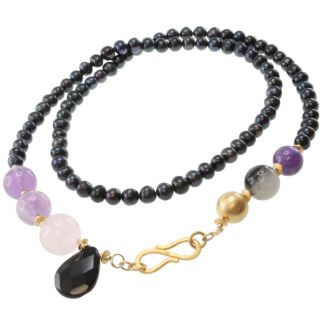 Michael Valitutti Multi Gemstone and Pearl Necklace (8 mm) Today $109