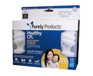 Purely Products PA154M35 3500 Kelvin Mini 15 Watt Healthy CFL, 4 Pack