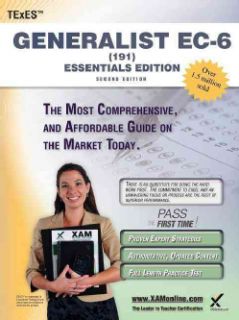 TExES Generalist EC 6 191 Essentials Edition (Paperback) Today $21.96