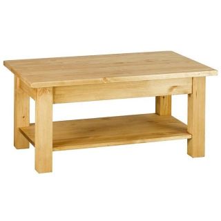 Table basse rustique en pin 100 cm   Achat / Vente TABLE BASSE Table