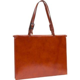 Scully Leather Brief Bag Cognac Shoes