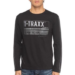 TRAXX T Shirt Homme Noir   Achat / Vente T SHIRT T TRAXX T Shirt