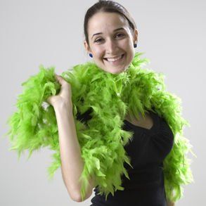 Lime Green Feather Boa Toys & Games